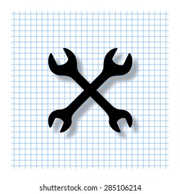 Repair - vector icon with shadow