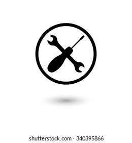 Repair - vector icon with shadow