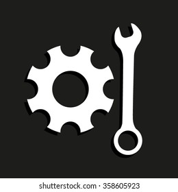 Repair -  vector icon with shadow