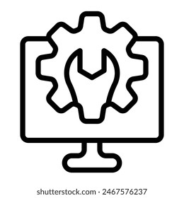 Reparar diseño de iconos de línea de Vector