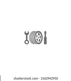 repair wheels icon. Vector Eps 10 . Lorem Ipsum Design Flat