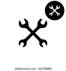 Repair  - white vector icon