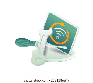 Repair wifi network information technology