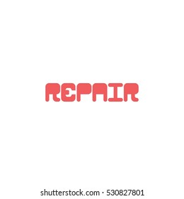 Repair Wordmark Vector Logo Design Element