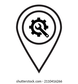 repair workshop location pin map