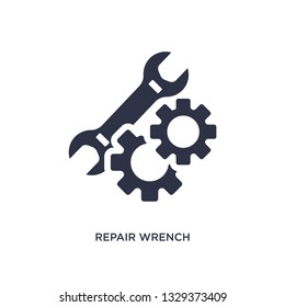repair wrench icon. Simple element illustration from tools concept. repair wrench editable symbol design on white background. Can be use for web and mobile.