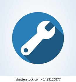 Repair Wrench Simple vector modern icon design illustration.