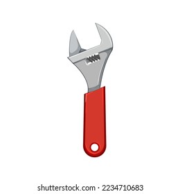 repair wrench tool cartoon. repair wrench tool sign. isolated symbol vector illustration