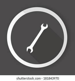 Repair,Black button,vector