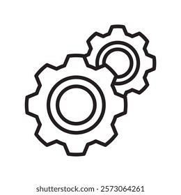 repaire machine icon line vector design template with trendy style