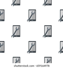 Repaired phone pattern seamless for any design vector illustration