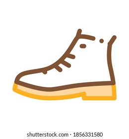 Repaired Shoe Icon Vector. Outline Repaired Shoe Sign. Isolated Contour Symbol Illustration
