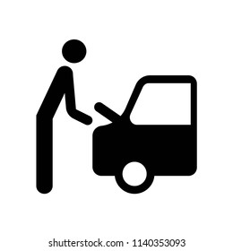 Repairing Car icon vector icon. Simple element illustration. Repairing Car symbol design. Can be used for web and mobile.