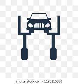 Repairing Car vector icon isolated on transparent background, Repairing Car transparency concept can be used web and mobile