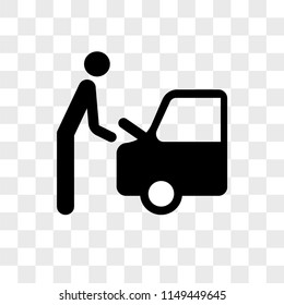 Repairing Car vector icon on transparent background, Repairing Car icon