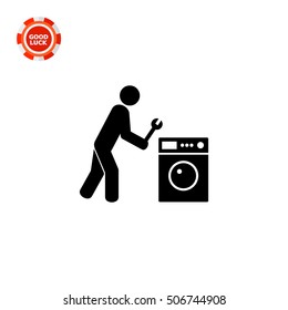 Repairing Clothes Washer Icon
