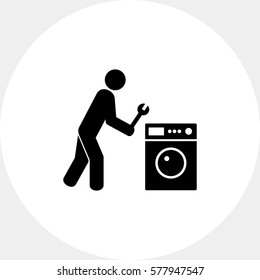 Repairing Clothes Washer Icon
