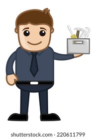 Repairing Concept - Vector Character Cartoon Illustration