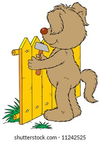 Repairing of a fence