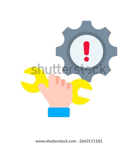 Repairing Icon Flat Vector Illustration