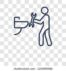 Repairing icon. Trendy Repairing logo concept on transparent background from Activity and Hobbies collection