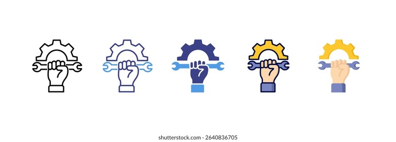 Repairing Multi Style Icon Set