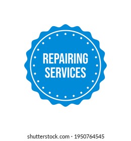 Repairing services badge icon design vector