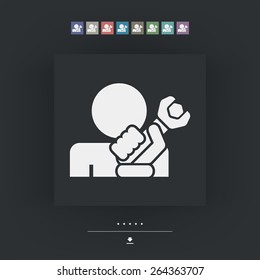 Repairman concept icon