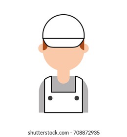 repairman engineer assistance worker icon