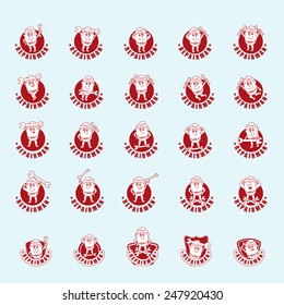 Repairman Icons Set - Isolated On Gray Background - Vector Illustration, Graphic Design, Editable For Your Design