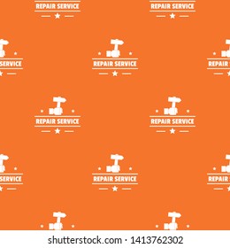Repairman pattern vector orange for any web design best