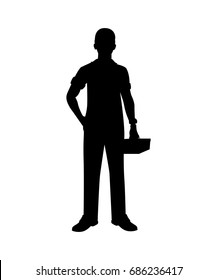 Handyman Silhouette Images, Stock Photos & Vectors | Shutterstock