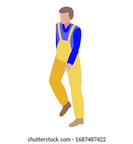 Repairman uniform icon. Isometric of repairman uniform vector icon for web design isolated on white background