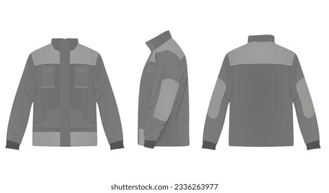 Repairman uniform jacket. vector illustration