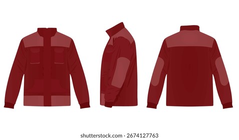Chaqueta uniforme Repairman. Ilustración vectorial	