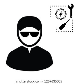 Repairman vector icon