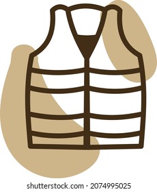 Repairmen vest, illustration, vector, on a white background.
