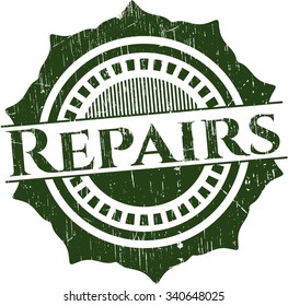 Repairs grunge stamp