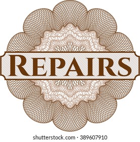 Repairs money style rosette