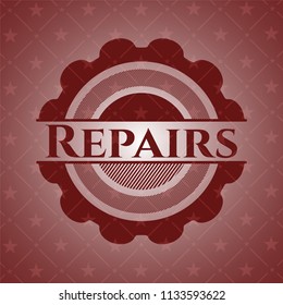 Repairs retro red emblem