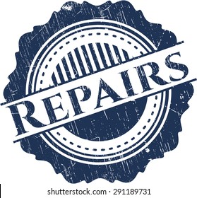 Repairs rubber grunge stamp