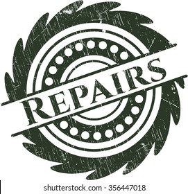 Repairs rubber grunge stamp