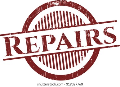 Repairs rubber grunge texture stamp