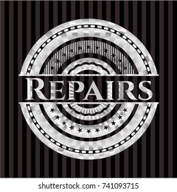 Repairs silver shiny badge