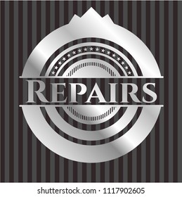 Repairs silvery emblem or badge