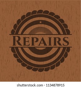 Repairs wooden signboards