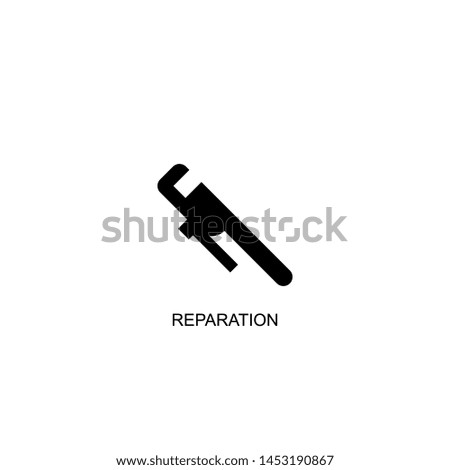 reparation icon vector black design