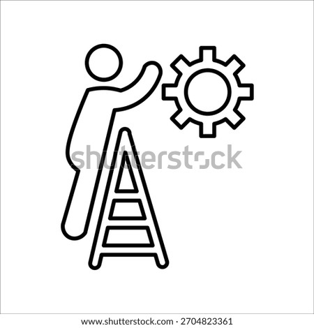 reparation icons. simple line vector