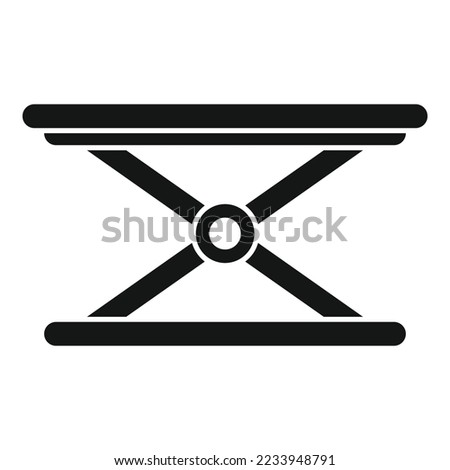 Reparing car lift icon simple vector. Auto repair. Vehicle garage