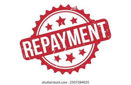 Repayment Rubber Stamp Seal Vector